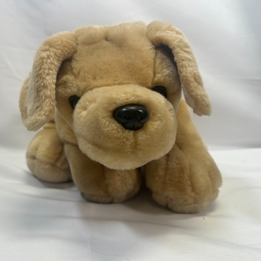Vintage Keel Toys Labrador‎ Golden Retriever Dog Plush Simply Soft Puppy Yellow